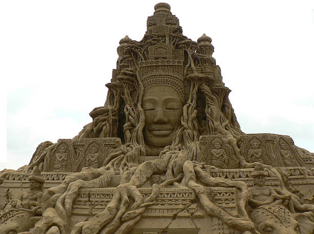 sculpture de sable de ankor ce - Photo