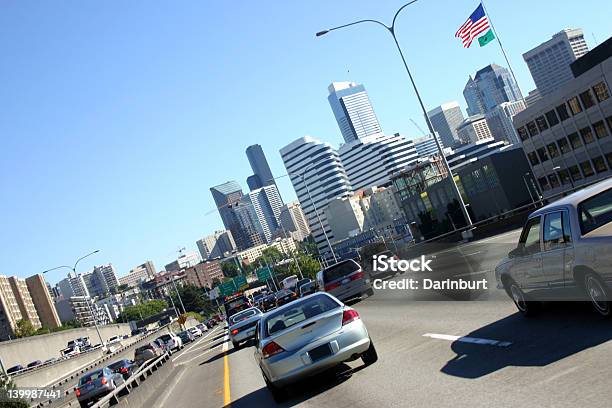 Seattle Traffico - Fotografie stock e altre immagini di Seattle - Seattle, Guidare, Traffico