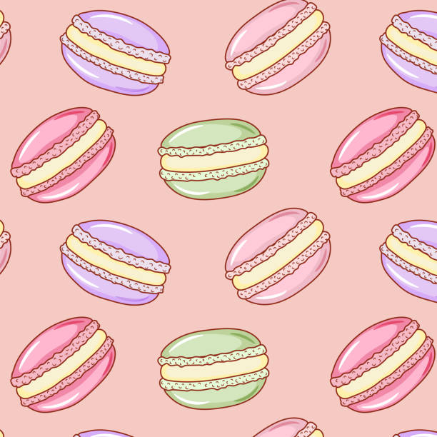 Macaroon Pattern Background 4,000+ Macaron Pattern Stock Illustrations, Royalty-Free Vector ...