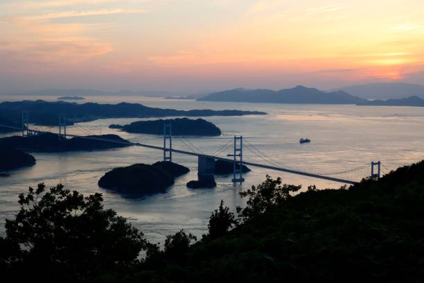 istock Kurushima Kaikyo Bridge. Shimanami Sea Route. 1399875898