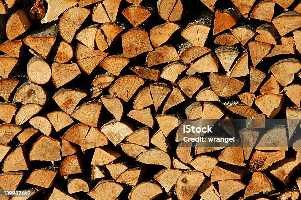 Stack Of Firewood Stock Photo - Download Image Now - Backgrounds, Directly Above, Dividing