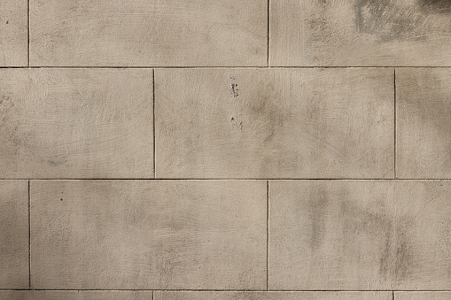Dirty concrete block wall detail