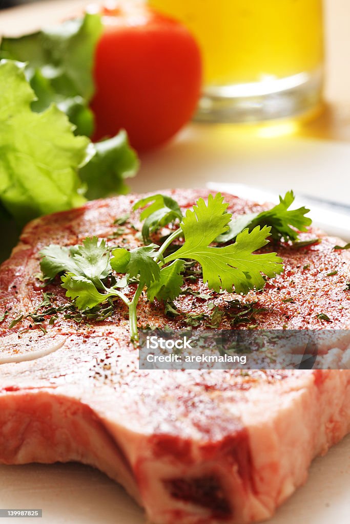 Bife Ribeye - Royalty-free Alface Foto de stock