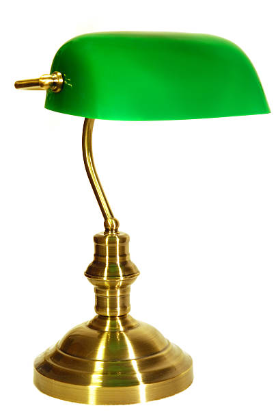 istock Old banker style lamp 139987925