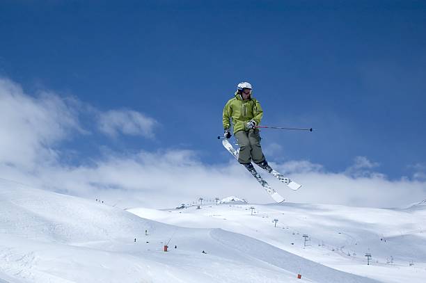istock skier jumping high in the air 139988551