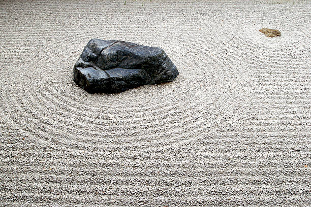 istock Looking down on the stone garden in Kyoto 139988589