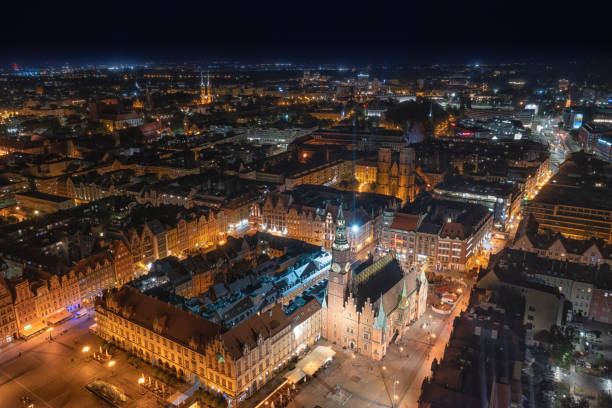 istock Wroclaw Old Town aerial view 1399887524