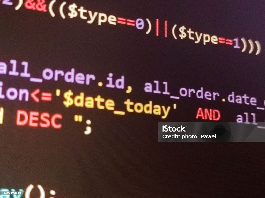 Abstract Screen Code Background Technology Development Concept Texture ...