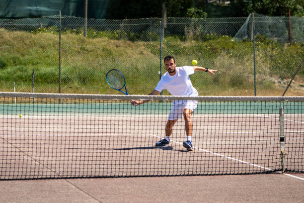 istock Tennis player performing a drop shot 1399893614
