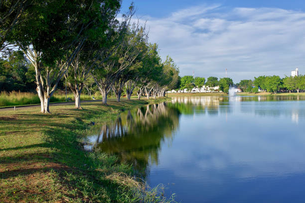 istock Stunning natural park with a lake 1399893695