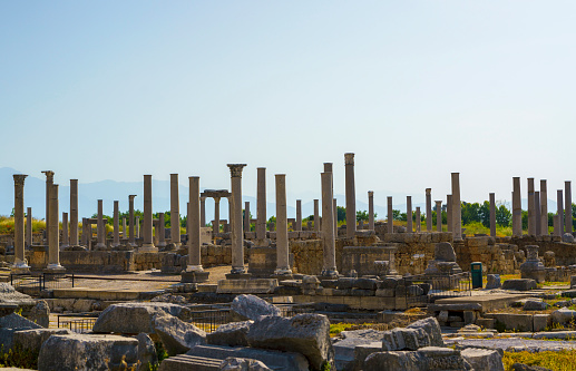 Ruins Of Ancient City Perge In Antalya