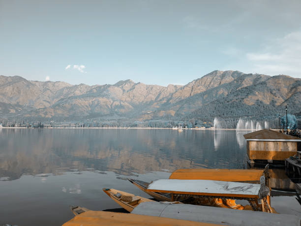istock Wood art in kashmir on rivers. 1399894925