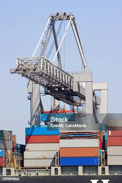 Top Load Container Ship Loading Container Ship Stock Photo - Download Image Now - Aboard ...