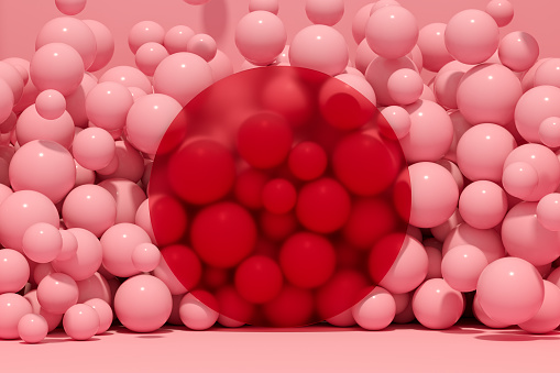 pink ballons background