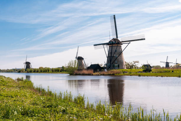 istock Traditional Dutch windmills, at Kinderdijk in Netherlands 1399905829