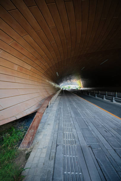 istock Sunny urban modern tunnels and office buildings 1399907101