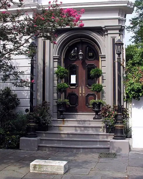 Doorway in historic Charleston,SC taken in the Springtime