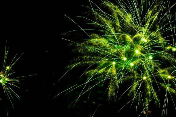 fireworks. An explosion of colors. abstract light background