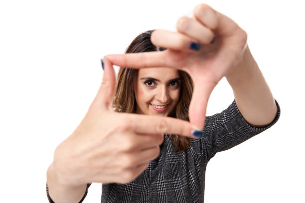 istock Businesswoman framing her face 1399913247