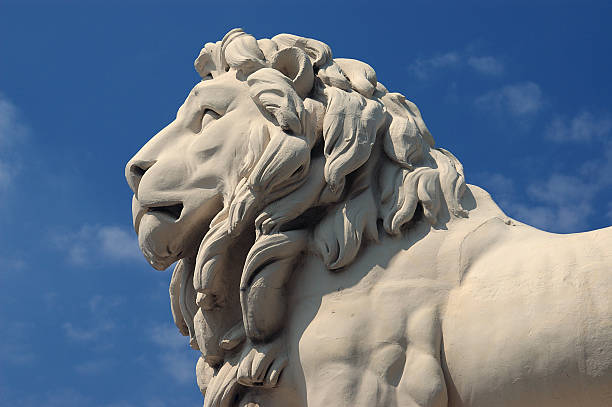 Lion Statue stock photo