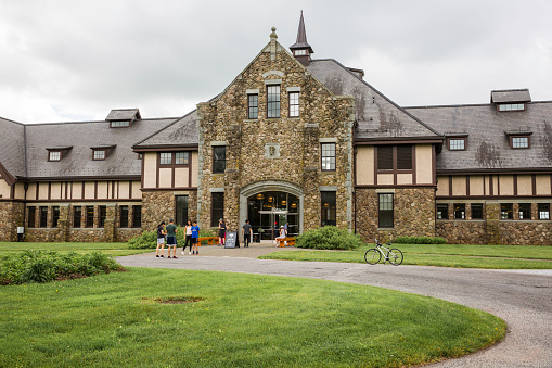 New Jersey, United States - May 28th, 2022: Entrance of Duke Farms at New Jersey.