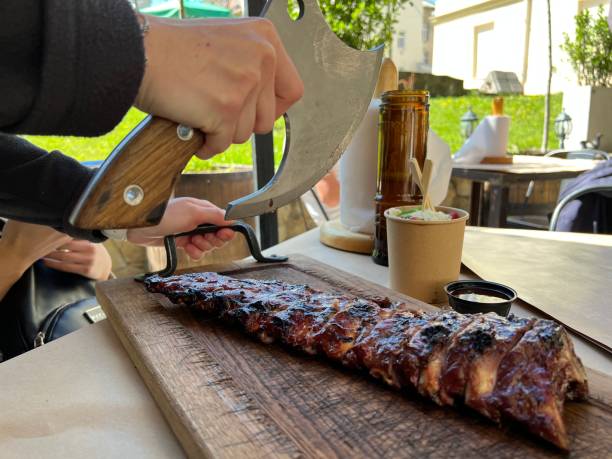 istock cut with a knife grilled pork ribs 1399916154