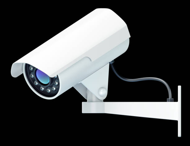 камера видеонаблюдения - mounted guard стоковые фото и изображения