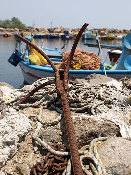 old anchor stock photo