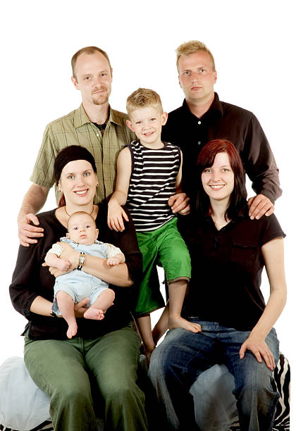 family portrait stock photo