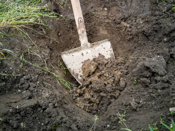 istock A shovel with soil in the garden 1399927197