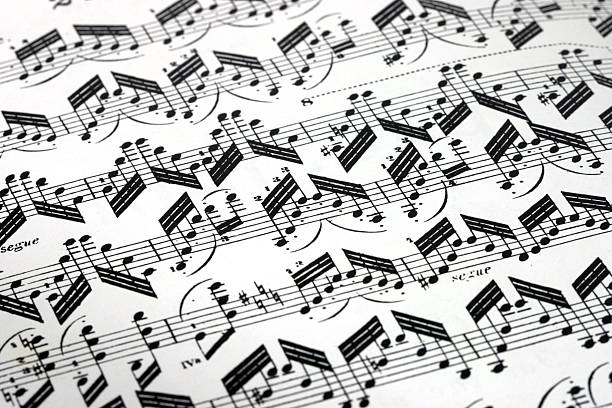 Paganini music sheet stock photo