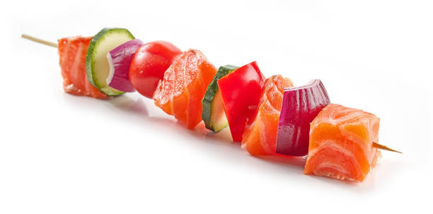 istock fresh raw salmon and vegetable skewer 1399929802