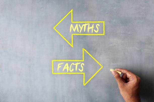 Myths vs facts concept.