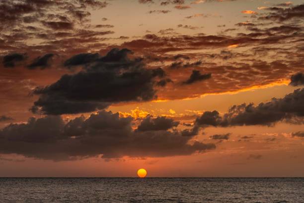 istock A setting sun over the sea horizon 1399931657