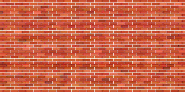 ilustrações de stock, clip art, desenhos animados e ícones de brown brick wall vector background - cement backgrounds building exterior color image