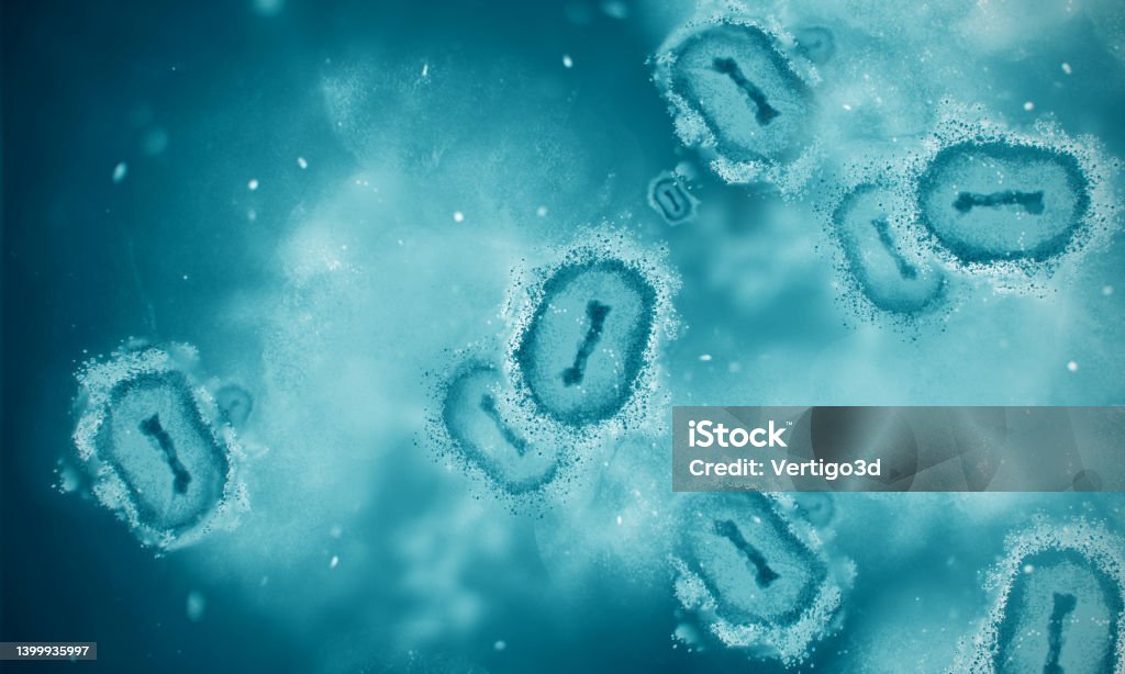 Monkeypox. virus infection digital concept Mpox Stock Photo