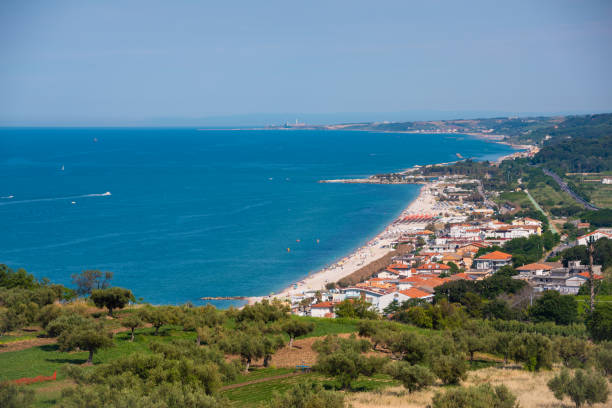 istock Beautiful sea coast in summer, panoramic coastal view 1399938247