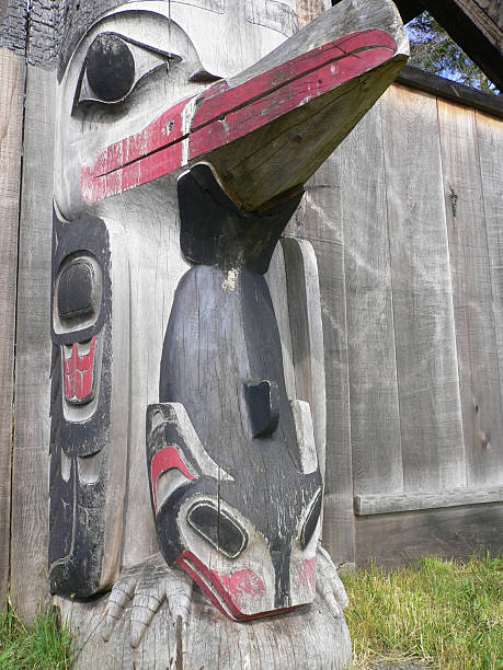 Haida Totem stock photo