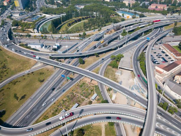 istock Image of car interchange of Barcelona 1399939700