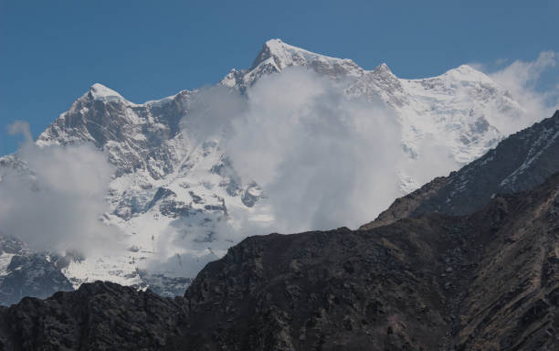 istock Snow covered peaks of Himalayas 1399941019