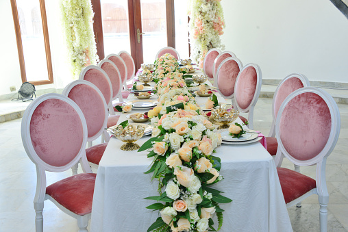 United Arab emirates local ladies wedding table set up