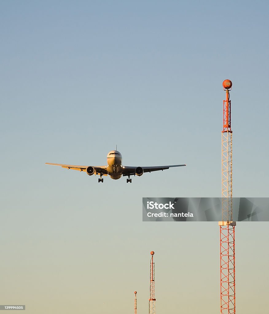 Guia de Landing - Foto de stock de Aeroporto royalty-free