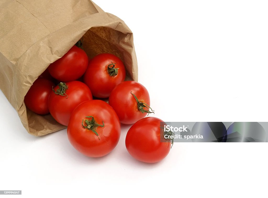 Tomaten in eine Papiertüte - Lizenzfrei Antioxidationsmittel Stock-Foto