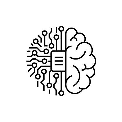 Deep Learning, Artificial Intelligence line icon