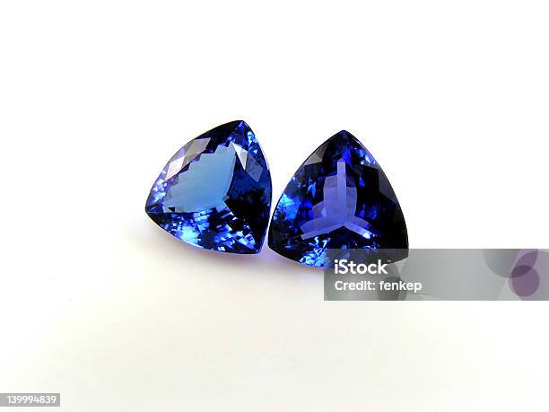 Tanzanite Gemstones Stock Photo - Download Image Now - Tanzanite, Gemstone, Earring