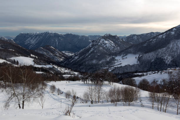 Winter landscape photo in Val Cavargna