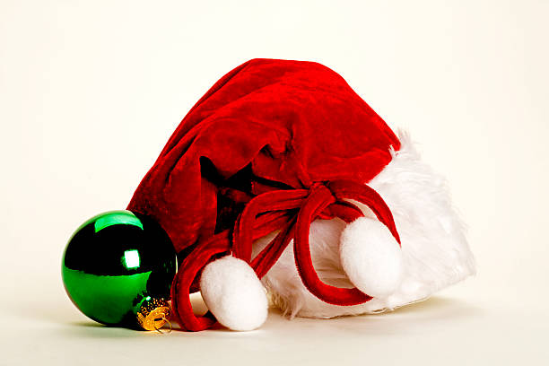 istock Santa's Hat with green ornament 139995427