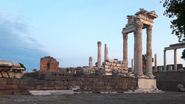 istock Carvings and Columns. Ephesus, Turkey, ruins 1399956136