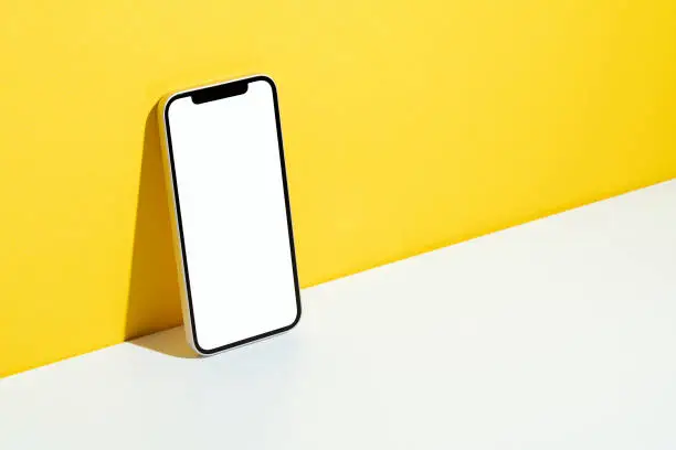 Photo of Blank screen smart phone mockup, template