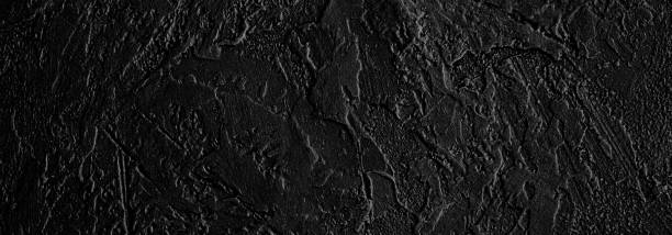 istock Black stone banner background. Black grunge background.Graphite texture. Copy space 1399956902